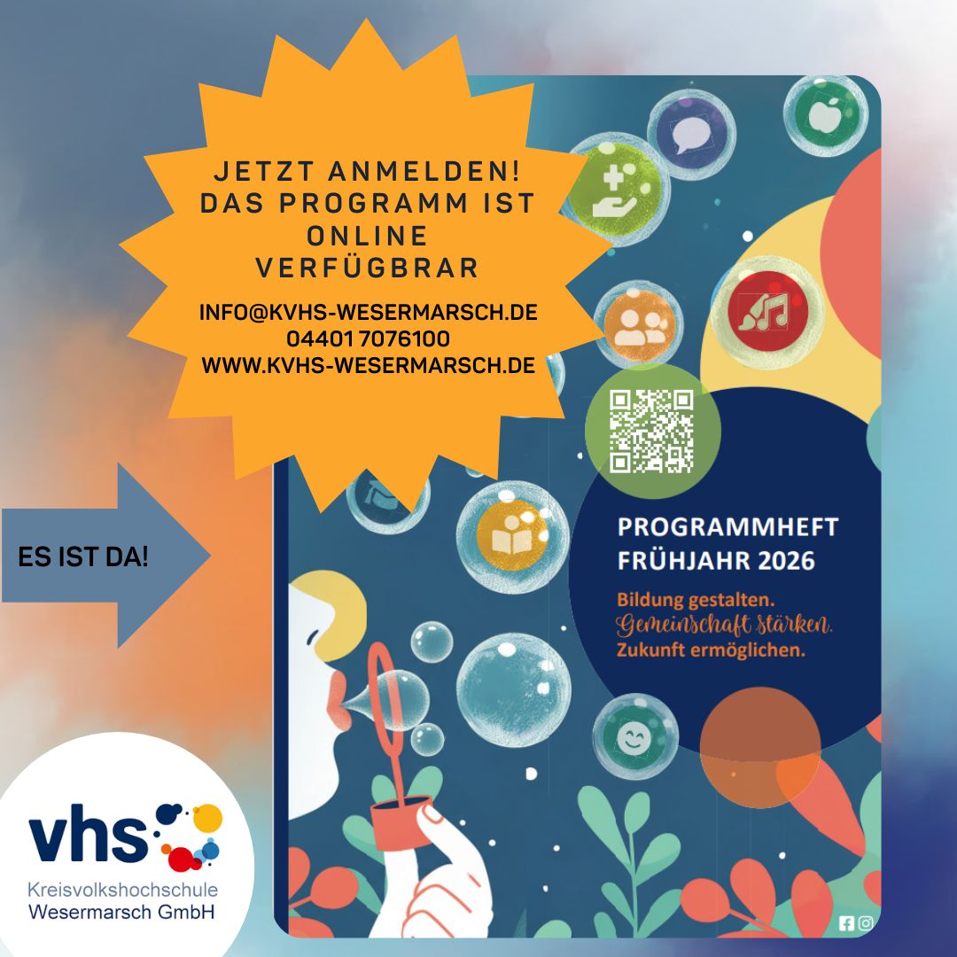 Öffnet die Seite 'Unsere Kurse für das Frühjahrssemester 2026 sind jetzt online!'